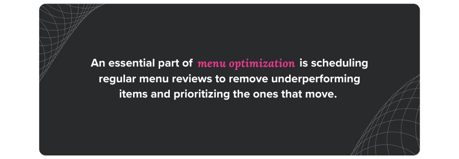 Menu Optimization