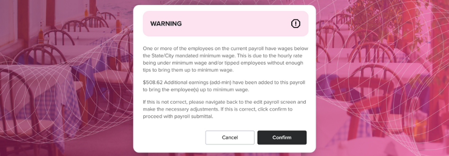Payroll Compliance Software Warning