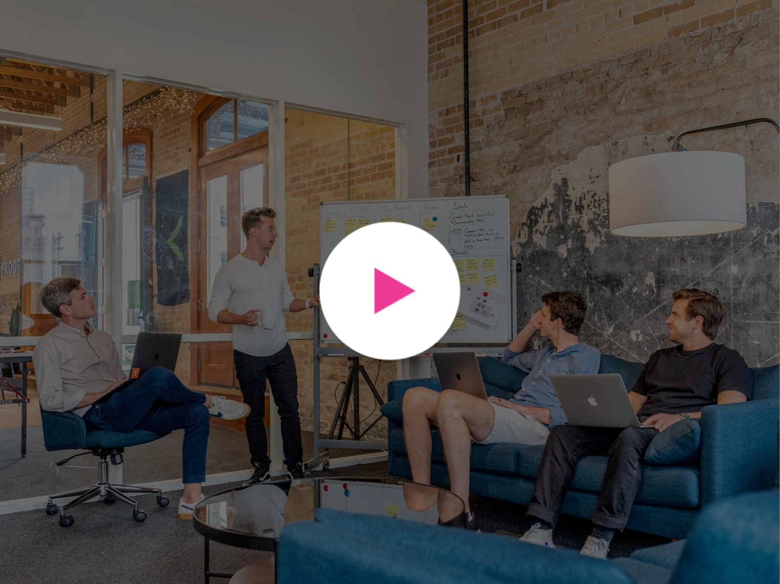 Video thumbnail of 4 men in an office looking at a whiteboard