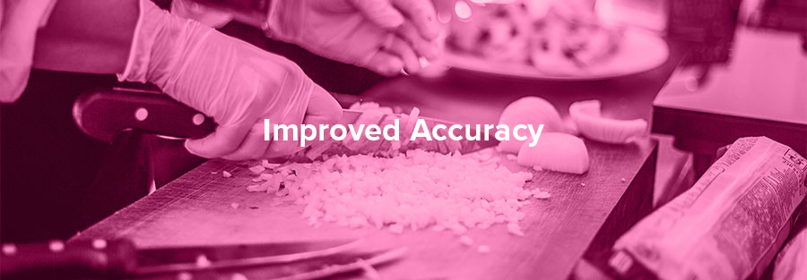 improved accuracy food cost management