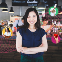 Restaurant Manager Smiling at Camera