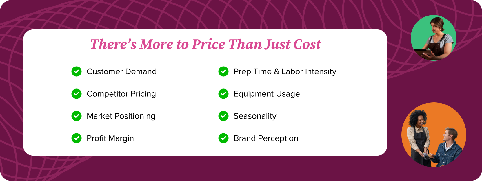 There's more to price than just cost
