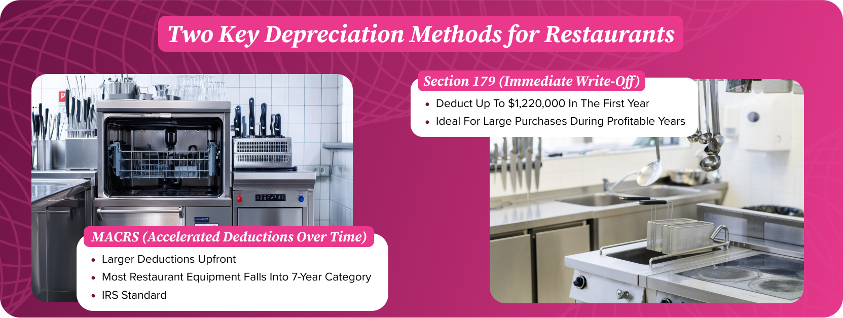 Two Key Depreciation Methods for Restaurants