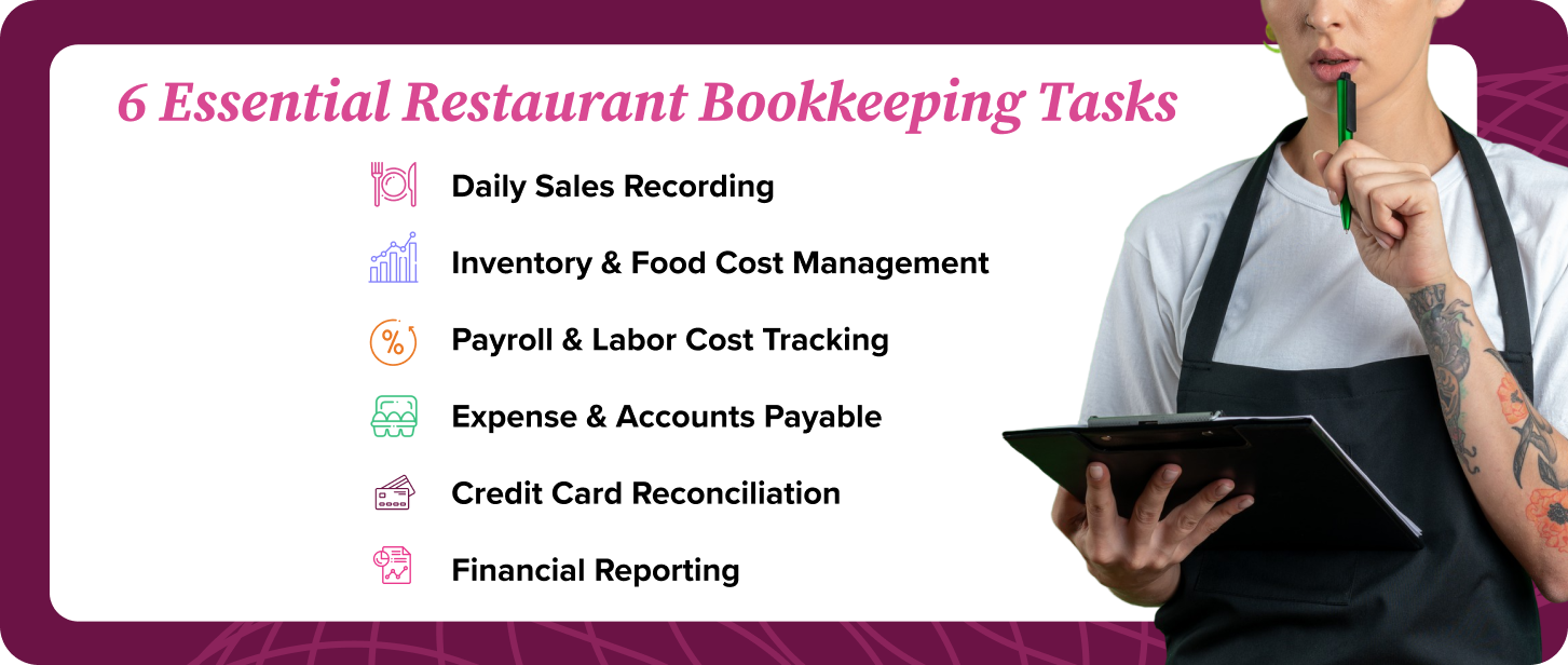 6 Essential Restaurant Bookkeeping Tasks