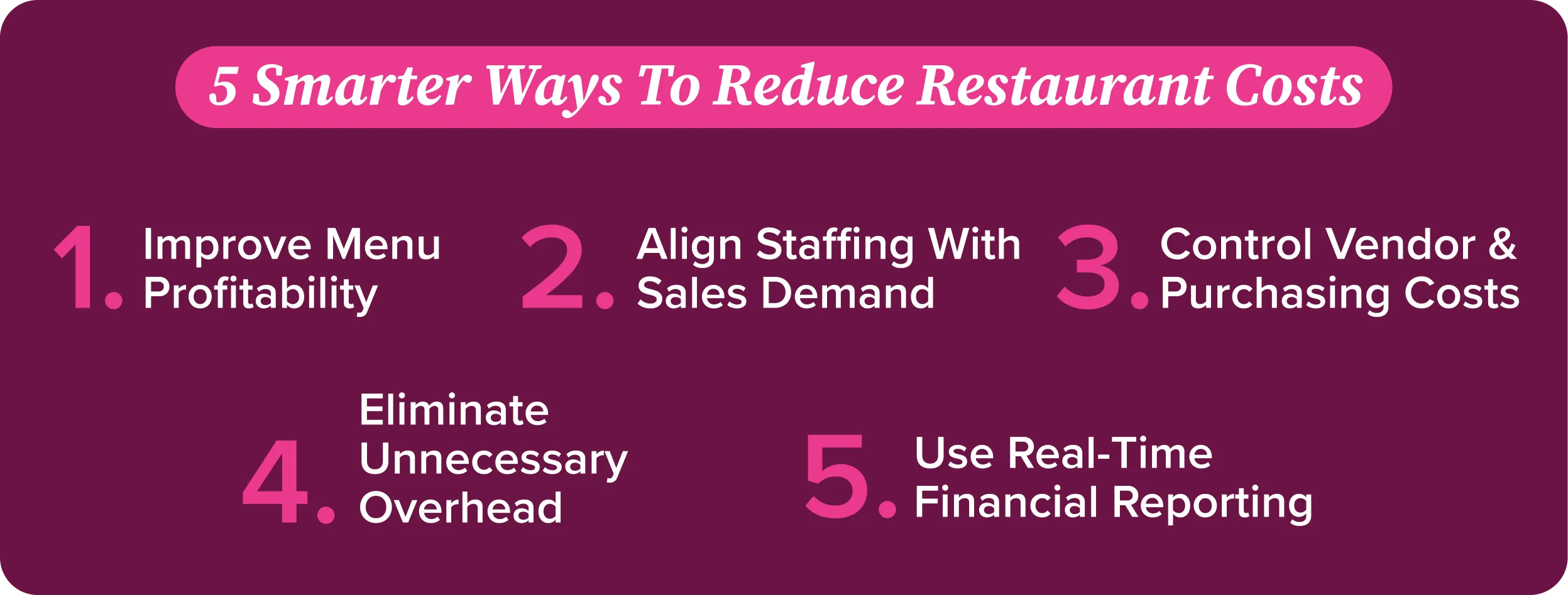five strategies to reduce restaurant costs five strategies to reduce restaurant costs
