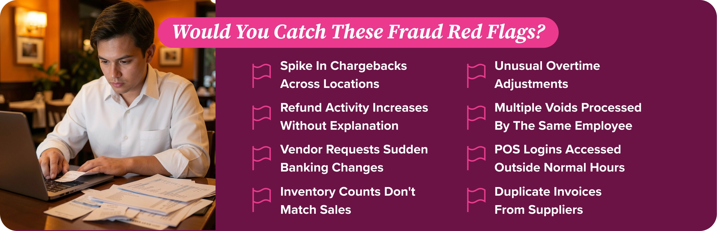 common restaurant fraud red flags