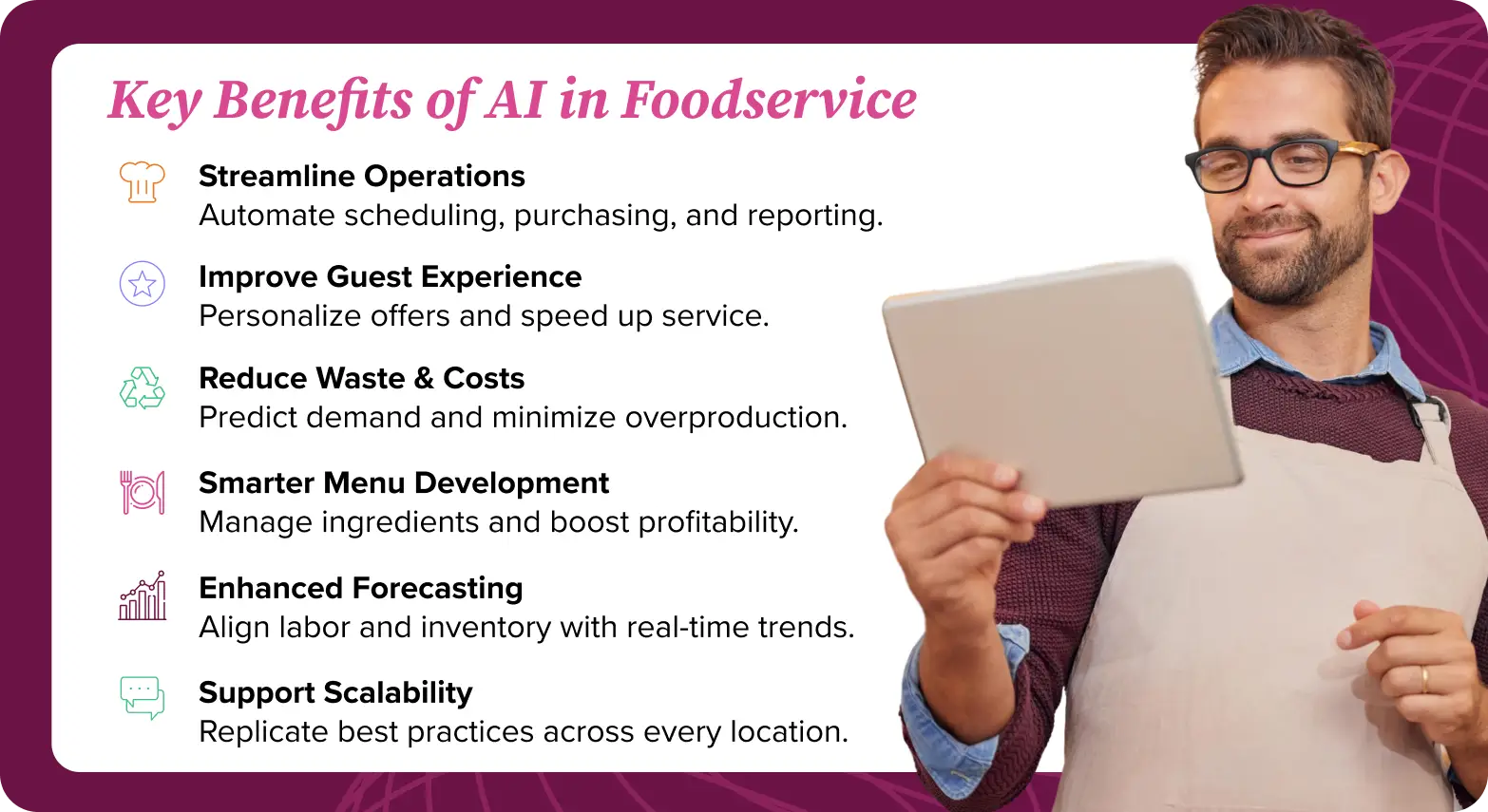Key benefits of AI in foodservice