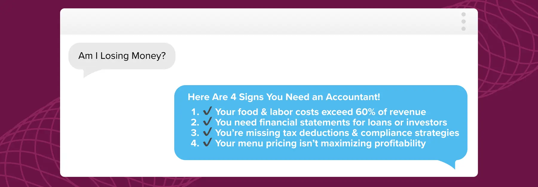 4 signs you need a new restaurant accountant