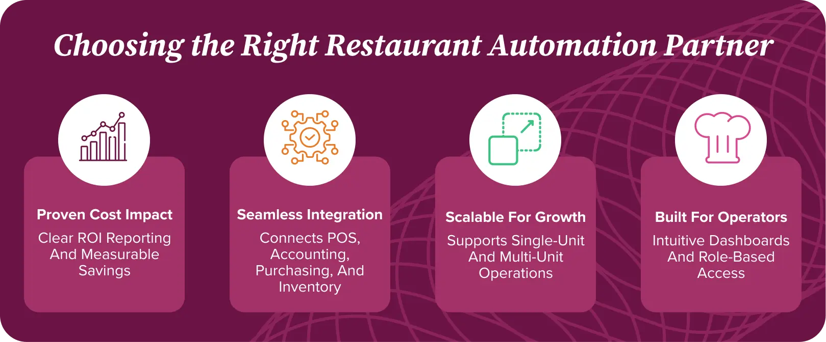 Key criteria for selecting a restaurant automation partner Key criteria for selecting a restaurant automation partner