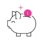 Piggy bank icon