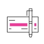 Check with pen icon