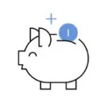 Piggy bank icon