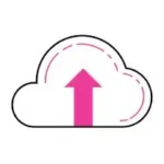 Cloud with arrow icon