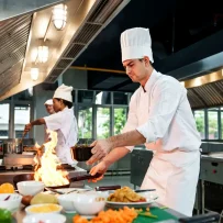 Restaurant Kitchen Workflow and Food Preparation