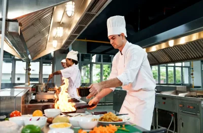 Restaurant Kitchen Workflow and Food Preparation