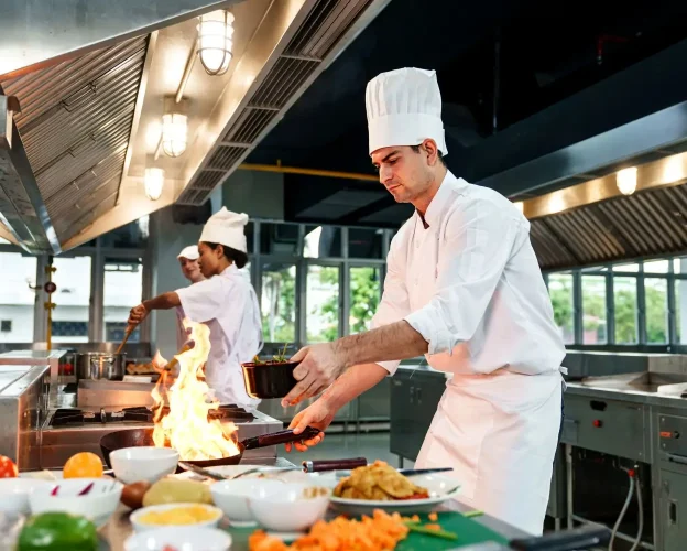 Restaurant Kitchen Workflow and Food Preparation