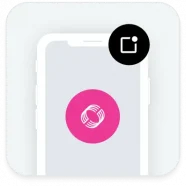 Cell phone with Back Office logo