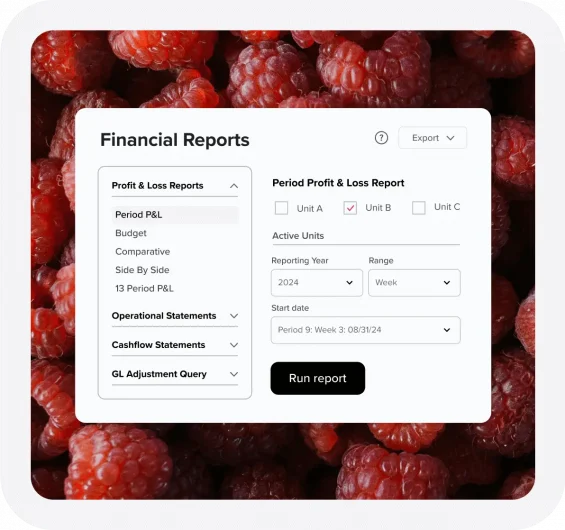Financial Reports Dashboard